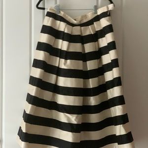 Tibi Black and Cream Party Skirt Size 8